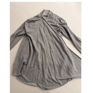 STEM Grey Open Front Lightweight Cardigan Sweater Women Size M